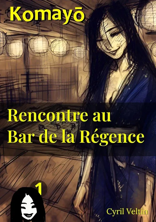 Couverture du livre 'Rencontre au Bar de la Régence' - Une scène nocturne dans un bar d'échecs japonais